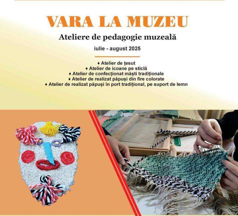 „Ateliere captivante de pedagogie muzeală vara aceasta la Muzeul de Artă Populară din Constanța” „Ateliere captivante de pedagogie muzeală vara aceasta la Muzeul de Artă Populară din Constanța”