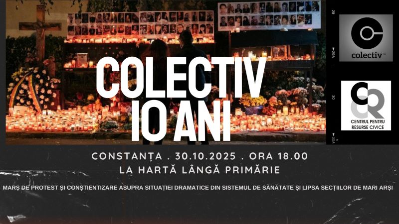 10 ANI DE LA COLECTIV – Protest și marș la Constanța: „Nu uităm! Nu iertăm!” 10 ANI DE LA COLECTIV – Protest și marș la Constanța: „Nu uităm! Nu iertăm!”