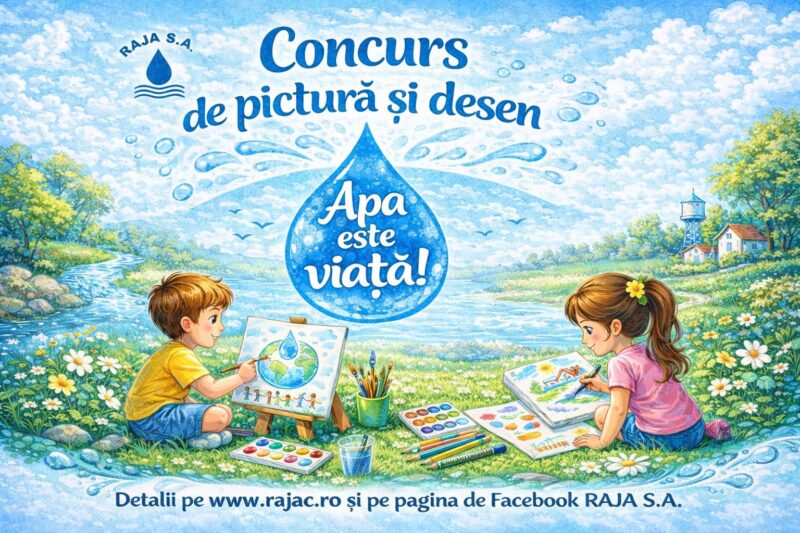 Începe votul pentru concursul „Apa este viață!” – 2026 Începe votul pentru concursul „Apa este viață!” – 2026